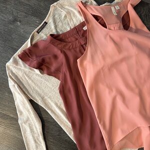 Trio Women's Tops - Peach/Coral